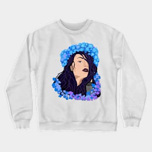 BLUE HYDRANGEA Crewneck Sweatshirt